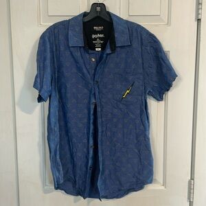 Harry Potter Box Lunch Button Down size Large